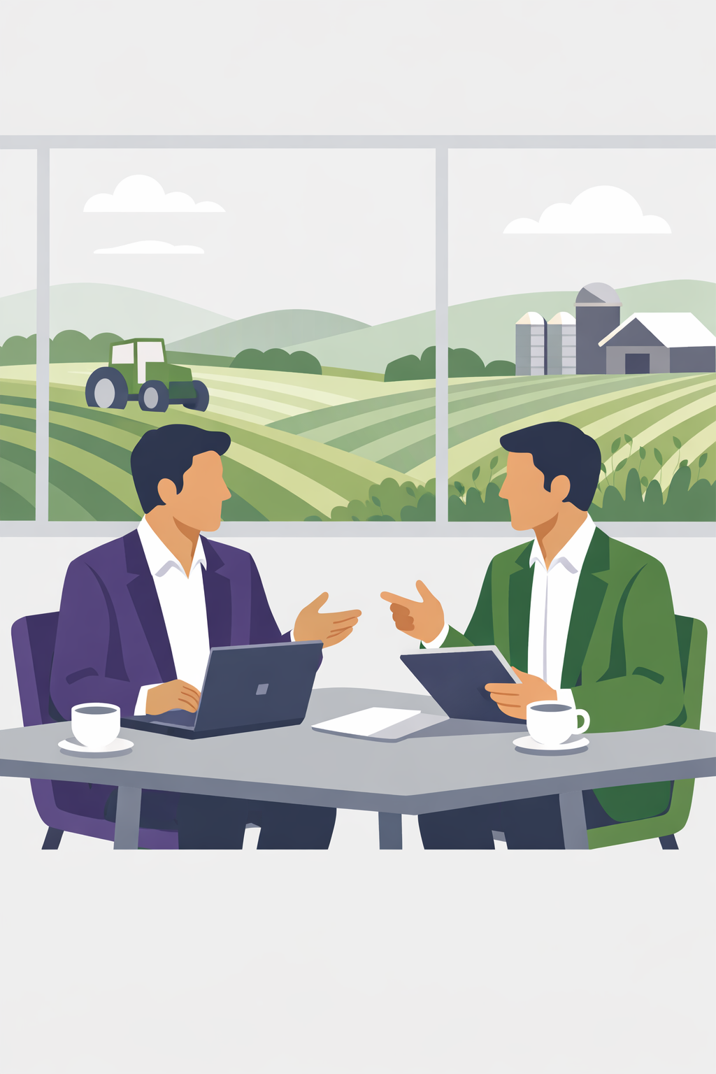 Empresas de serviços e agro